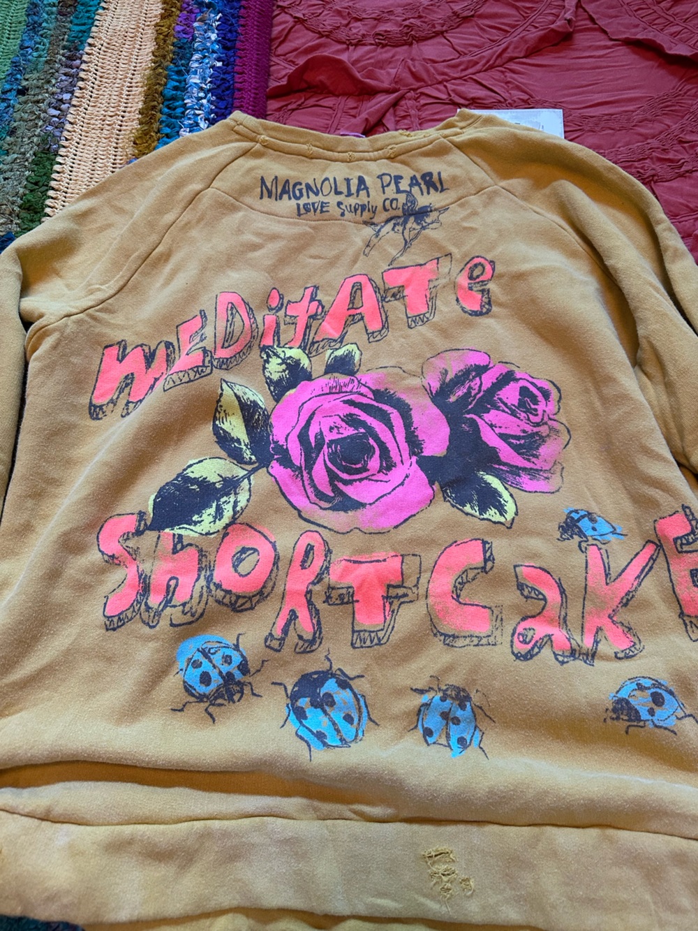 NWT Magnolia Pearl Neon Bluebonnet Richi Sweatshirt - Picture 9 of 11